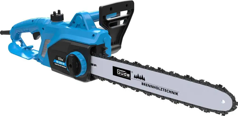 Motosega elettrica Güde KS 355 EC con barra da 420 mm, tensionamento rapido e set di taglio Güde.