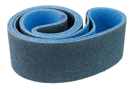 Nastro tessuto abrasivo 2000x150 mm Fine per finitura e satinatura tecnica su acciaio inox e metalli.