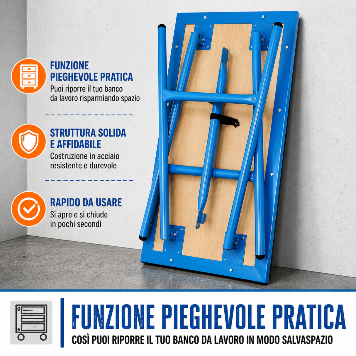 Établi pliable Güde GWB 100/50F – 150 kg