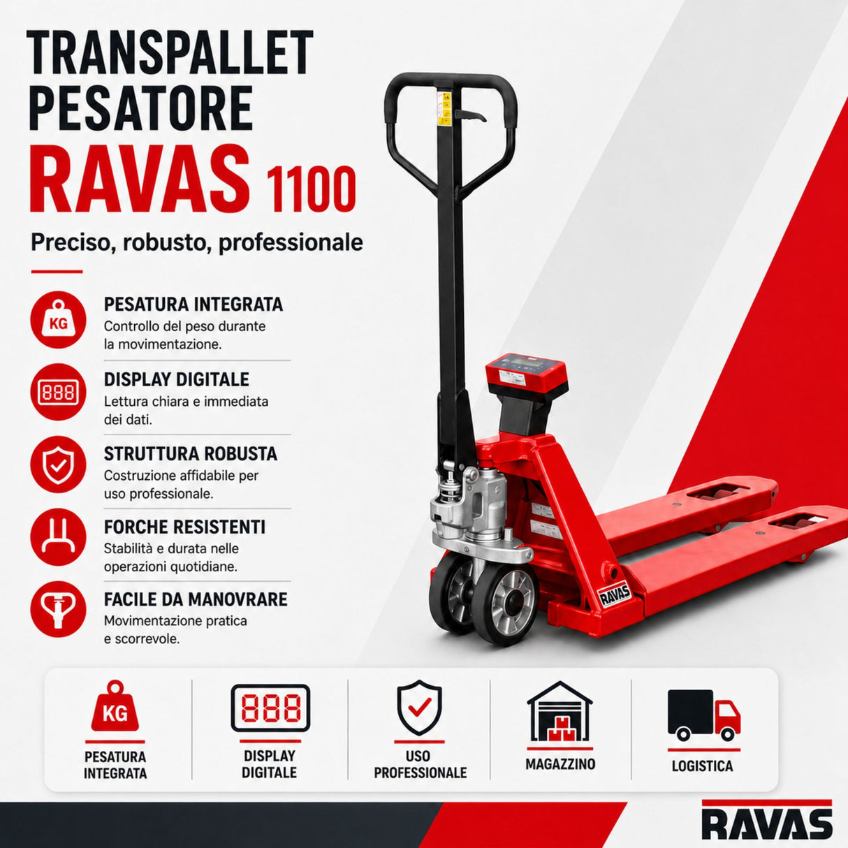 Transpalette peseur Ravas 1100