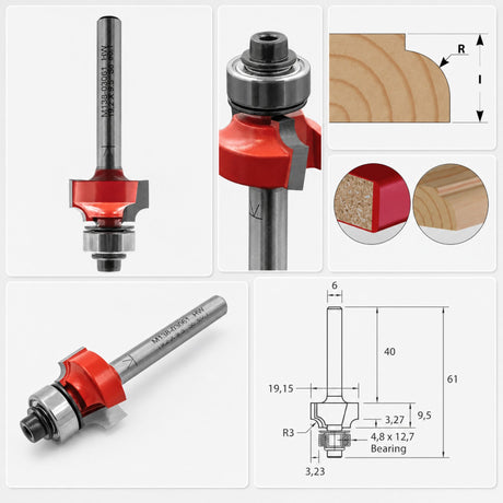 Fraise IGM M138 pour arrondir les chants