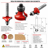 Fraise IGM M138 pour arrondir les chants