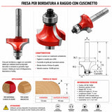 Fraise IGM M138 pour arrondir les chants