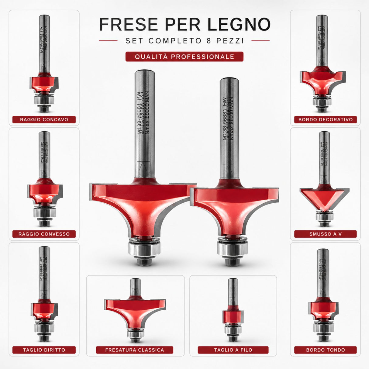 Fraise IGM M138 pour arrondir les chants