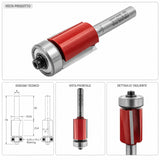 Fraise droite IGM M107 pour affleurage avec coupe hélicoïdale descendante