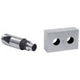 Punzone da 12 mm installato su PBS 22 LS per eseguire forature precise e pulite su metallo.
