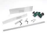 Kit di aggiornamento guida parallela Sabre350 con sistema a camma e supporto bilaterale, compatibile con seghe a nastro Record Power BS300E, BS350S e BS400.
