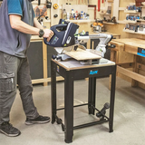Chariot mobile pour machines d'établi IGM ST1M – capacité 200 kg, plateau 570×500 mm
