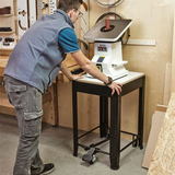 Chariot mobile pour machines d'établi IGM ST1M – capacité 200 kg, plateau 570×500 mm