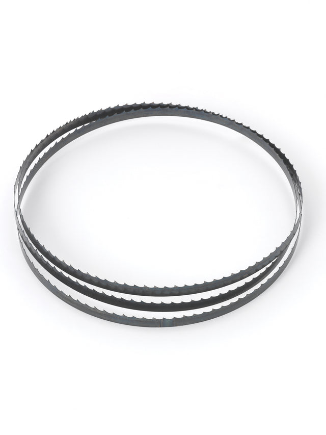 Confezione da 3 lame per sega a nastro Record Power Sabre 450 in acciaio ad alto tenore di carbonio, disponibili in 3 larghezze per lavorazioni diverse.