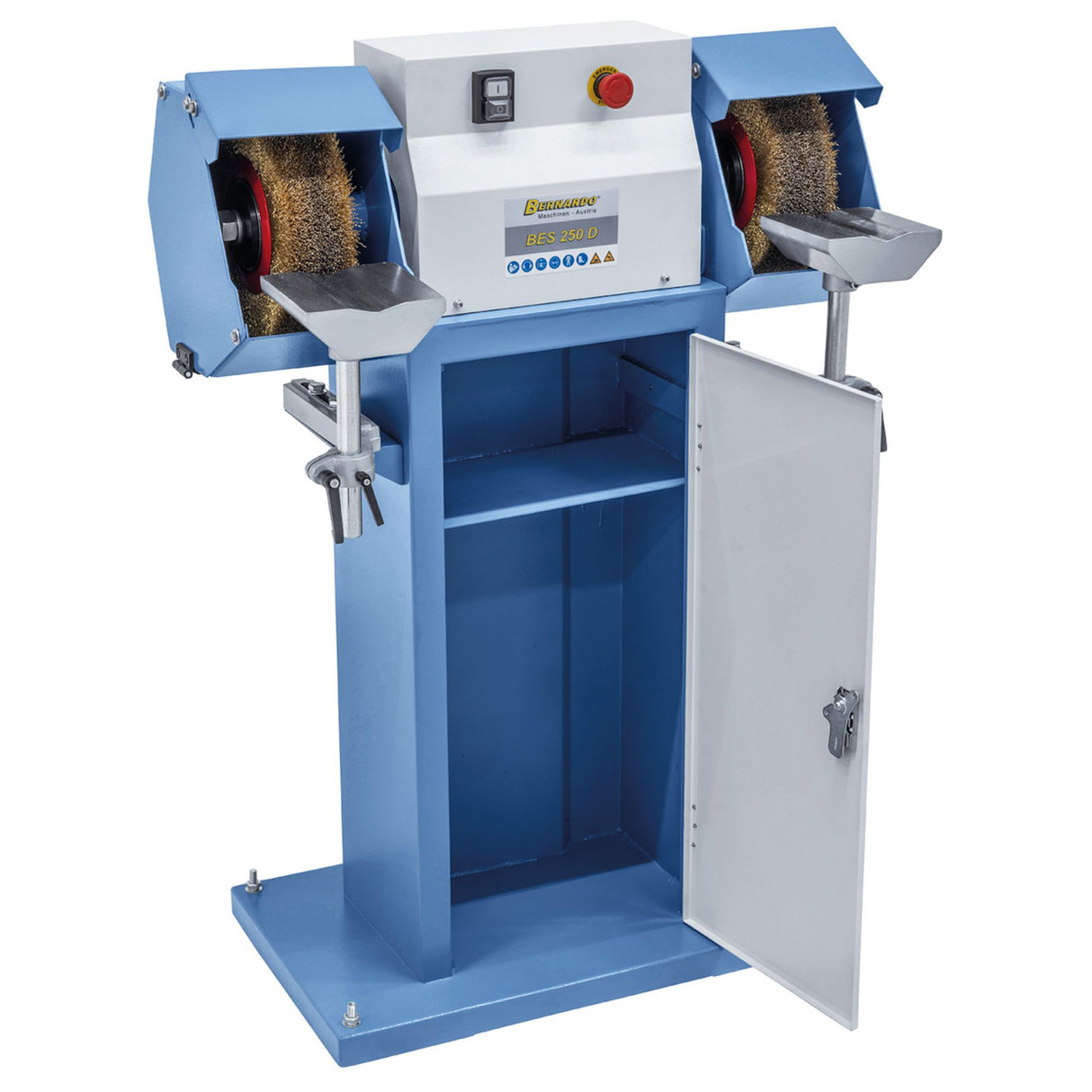 Smerigliatrice BES 250 D vista laterale con supporto V-groove
