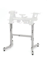 Supporto regolabile in altezza DML305/A per torni Record Power DML, ideale per migliorare stabilità ed ergonomia.