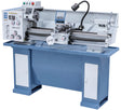 Tornio Bernardo Hobby 910 G 230 Volt con mandrino da 160 mm, basamento incluso e avanzamenti automatici per lavorazioni di precisione.