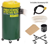 Immagine promozionale di Aspiratore Record Power Estrattore polveri RSDE/2 filtro fine 50L con testo e informazioni sul prodotto.