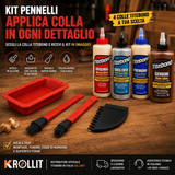 Kit pinceaux en silicone IGM avec colle Titebond au choix