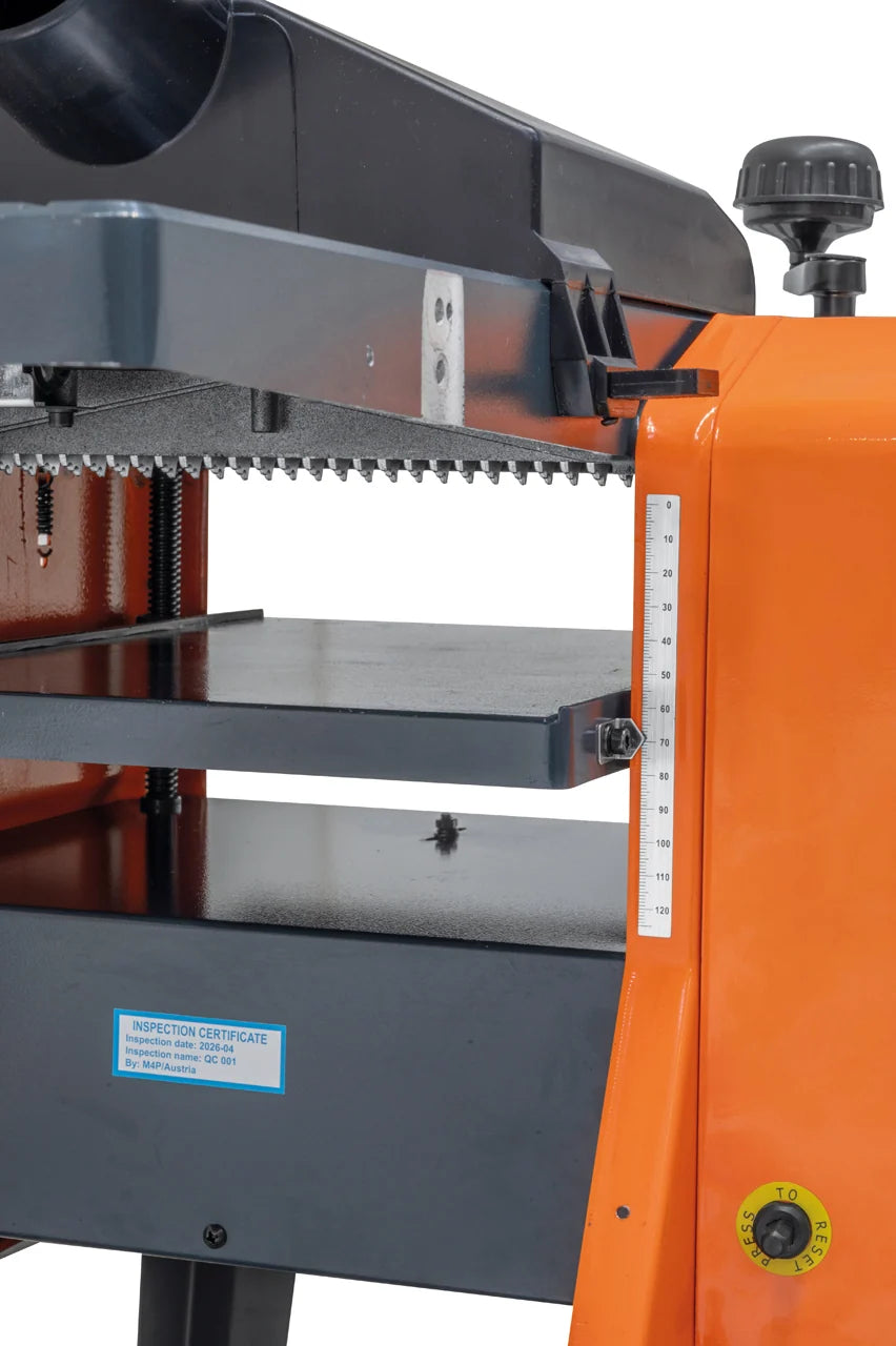 Scala graduata per la regolazione dello spessore sulla pialla M4P FS 250