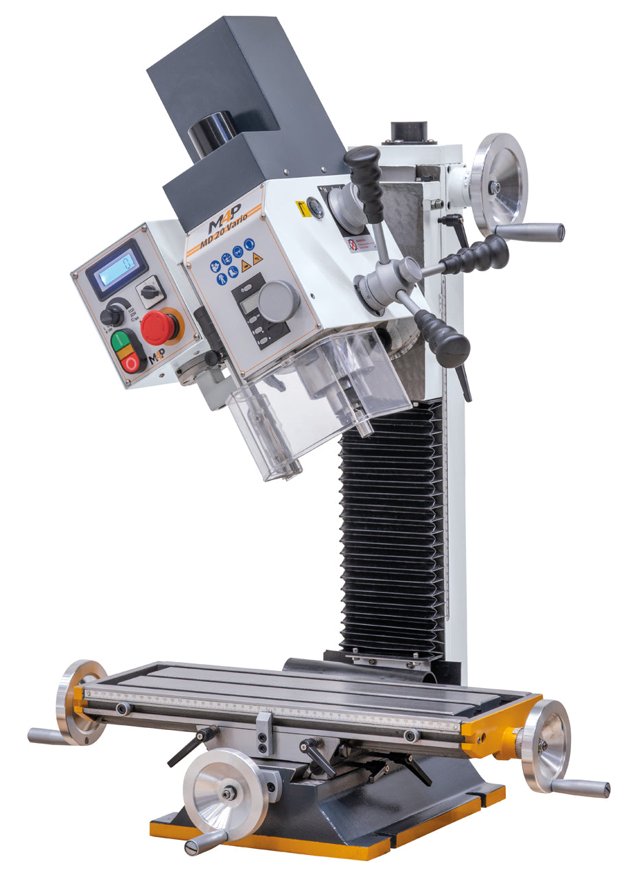 Trapano-fresatrice M4P MD 20 Vario con testa di fresatura inclinata